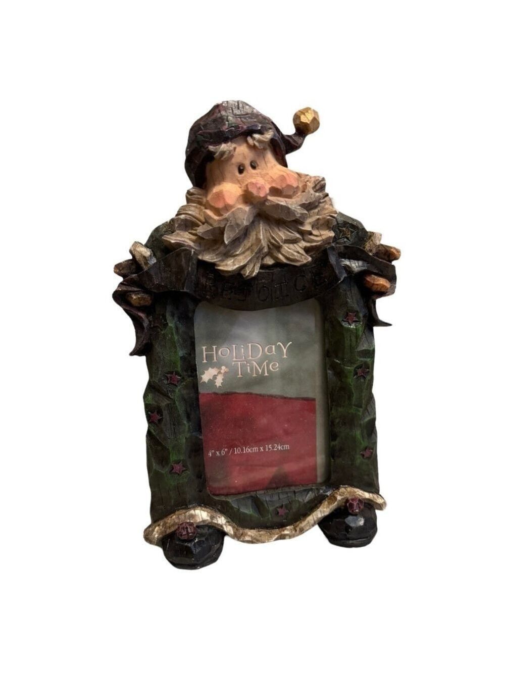 Resin Santa Christmas Frame 4x6